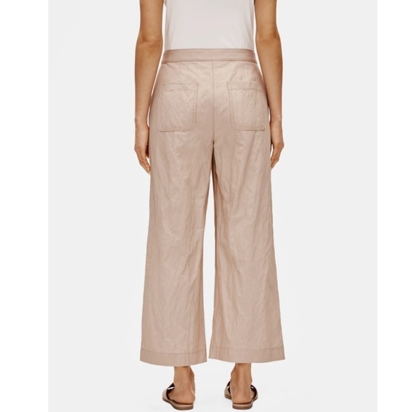 Eileen‎ Fisher Organic Cotton Steel Wide-Leg Pant Lagenlook Size 6 - Picture 2 of 9